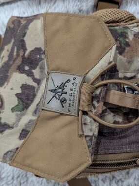 FHF GEAR Tactical First Light Fusion Camo Bino CheUtility Pack - Tan & Multi Cam